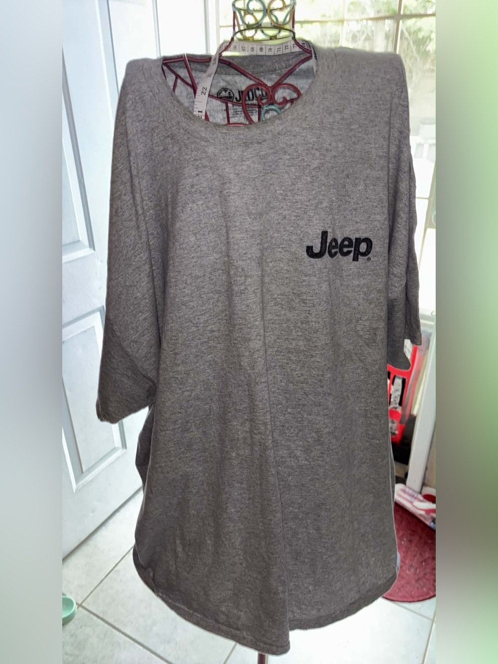 Jeep Gray Short Sleeve Logo Tee